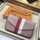 Copy Louis Vuitton original Epi leather POCHETTE FELICIE M62982 pink JH01896Of26