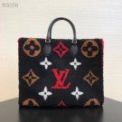 Copy Luxury Louis Vuitton Monogram Canvas Original M44412 black&red JH00690qe74