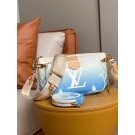 Designer Fake Louis Vuitton MULTI POCHETTE ACCESSOIRES M57633 Blue JH00179TP23