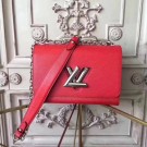 Designer Replica Louis vuitton original epi leather TWIST MM M50332 red JH01962Jz48