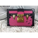 Designer Replica Louis Vuitton Petite Malle Epi Leather Bag 94219 Rose JH01142Jz48
