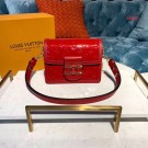 Fake 1:1 Louis vuitton original MINI DAUPHINE M44580 red JH01014kU97