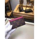 Fake Copy Louis Vuitton Monogram Canvas CARD HOLDER M60703 rose JH01970Mv33