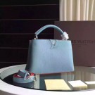 Fake Louis Vuitton Capucines BB Tote Bag 94754 Light Blue JH00929GM41