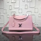 Fake Louis vuitton soft original calf leather LOCKME BB Bag M50250 pink JH00277TR19
