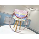 Fake Replica Louis Vuitton Monogram Canvas Original Leather M68137 pink JH00597cN57