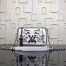 Fashion louis vuitton original epi leather twist Monogram flower M50282 white JH00264EB73