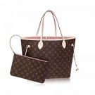 Fashion Louis vuitton original monogram canvas neverfull mm M50366 pink JH00251JD28