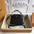 High Quality Imitation Louis vuitton original CAPUCINES MINI N94047 black JH01539dt82