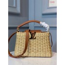 Imitation Louis Vuitton Original CAPUCINES PM M50011 Brown JH00455LQ13