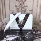 Imitation Louis vuitton original epi leather twist 50282 white JH00110vX95