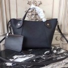 Imitation Louis Vuitton Original Mahina Leather HINA Bag M54353 black JH00130PU57