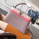 Imitation Louis vuitton original taurillon leather Capucines M42258 gray JH00500XD29