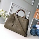 Imitation Luxury Louis vuitton original MONTAIGNE MM M44311 green JH01399VD53