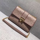 Imitation Top 2017 louis vuitton original leather saint sulpice pm M43392 apricot JH00752eZ32