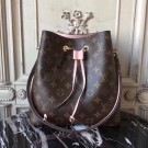 Imitation Top louis vuitton monogram canvas original bag neonoe M44020 pink JH00449Wv17