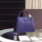 Knockoff Louis Vuitton Capucines BB Tote Bag 94754 Blue JH00932Tm92