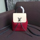 Knockoff Louis Vuitton LOCKME BACKPACK M52733 Lie De Vin Etain Creme JH01533cF44
