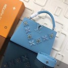 Louis Vuitton CAPUCINES PM M51384 blue JH01528sc42