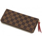 Louis Vuitton Damier Damier Ebene Canvas Clemence Wallet N60534 JH00821ha26