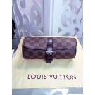 Louis Vuitton Damier Ebene Canvas 3 Watch Case M47530 JH00921pE71