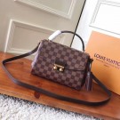 Louis Vuitton Damier Ebene Canvas Croisette Hand Carry Shoulder Handbag N53000 JH00529ty35