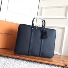 Louis Vuitton Leather briefcase M56003 black JH01973tQ92