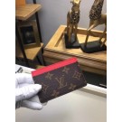 Louis Vuitton Monogram Canvas CARD HOLDER M60703 red JH01971Nk59