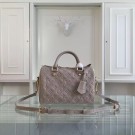 Louis Vuitton Monogram Empreinte 25CM Tote Bag M91337 Grey JH01052eT55