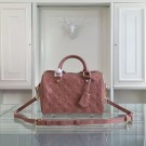Louis Vuitton Monogram Empreinte 25CM Tote Bag M91337 Light Pink JH01044xL57