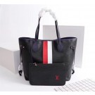 Louis Vuitton Neverfull Epi Leather MM 53763 black JH01836ta99