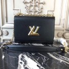 Louis vuitton original epi leather TWIST MM M50332 black JH01965gs78