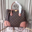 louis vuitton original Leather Monogram Canvas Tote Bag M41597 pink JH00437qL41