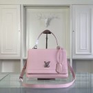 Louis Vuitton original litchi leather tote bag 50250 pink JH01087um78