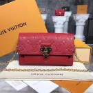 Louis vuitton original mongram empreinte CHAIN WALLET M63399 RED JH01630YR22