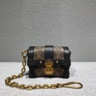 louis vuitton original Monogram Canvas Lipstick bag 44188 brown JH00354zr86