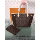 Louis vuitton original monogram canvas neverfull mm m40995 beige JH00252NR41
