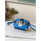 Louis vuitton original PETITE MALLE N92049 blue JH00074ym68