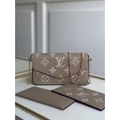 Louis Vuitton Original POCHETTE FELICIE Chain Bag M69977 grey JH00367xK90
