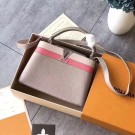 Louis vuitton original taurillon leather Capucines BB M94517 gray JH00496Ph61
