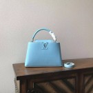 Louis vuitton original taurillon leather Capucines M48864 sky blue JH00335bR82