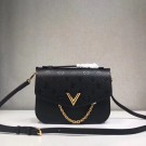 Louis Vuitton original VERY MESSENGER leather M53382 black JH01802Pe30