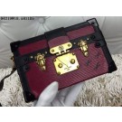 Louis Vuitton Petite Malle Epi Leather Bag 94219 Burgundy JH01148Sy67