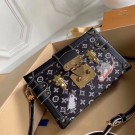 Louis Vuitton PETITE MALLE MM M53134 black JH01500Je99