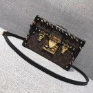 Louis Vuitton Petite Malle Monogram Canvas Bag 40273 black JH00686Nu37