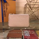 Louis Vuitton POCHETTE DOUBLE ZIP M63919 Beige Dore JH01341qT25