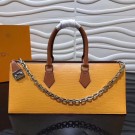 Louis Vuitton SAC TRICOT Epi Leather M52805 yellow JH01448vV16