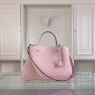 Luxury Louis Vuitton Monogram Empreinte Montaigne MM M41698 light pink JH00879ze26