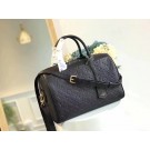 Luxury Louis vuitton original monogram empreinte speedy M42395 black JH00289ze26