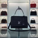 Replica 2015 louis vuitton soft calf leather lockme II M50250 black(original leather) JH01138lx86